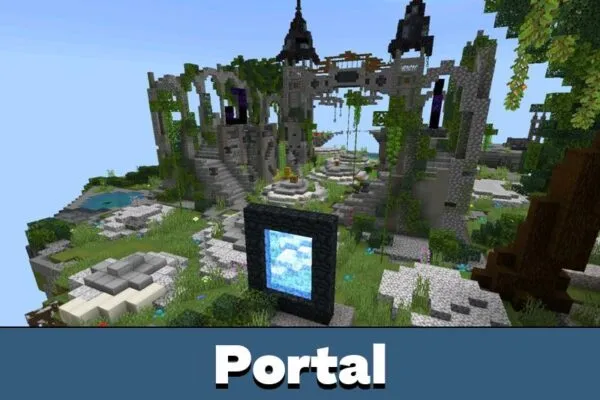 Portal from Dimension Mod for Minecraft PE