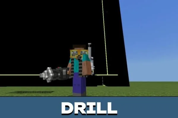Drill from Bank Heist Map for Minecraft PE