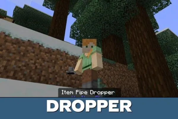 Dropper from Item Pipe Mod for Minecraft PE