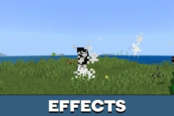 Effects from Wednesday Mod for Minecraft PE