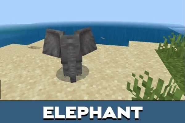 Elephant from Wild Life Mod for Minecraft PE