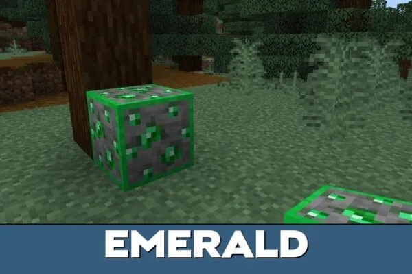 Emerald Ore Highlighter Mod for Minecraft PE