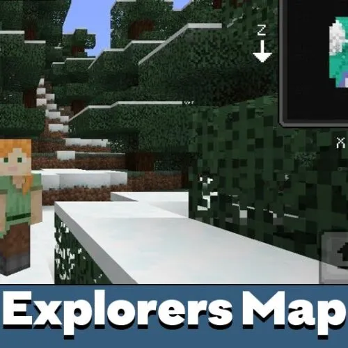 Explorers World Map Mod for Minecraft PE