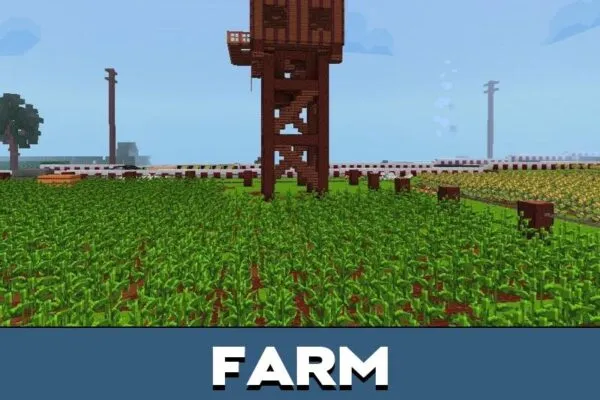 Farm from Fruit Slasher Map for Minecraft PE