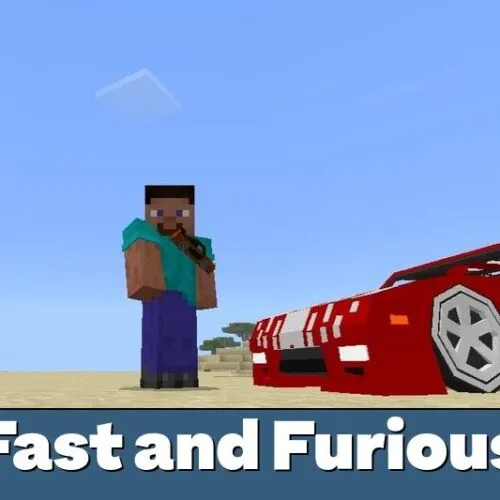 Fast and Furious Vehicle Mod for Minecraft PE