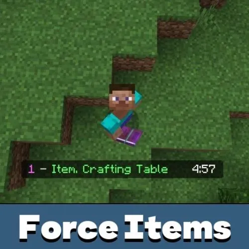 Force Items Map for Minecraft PE