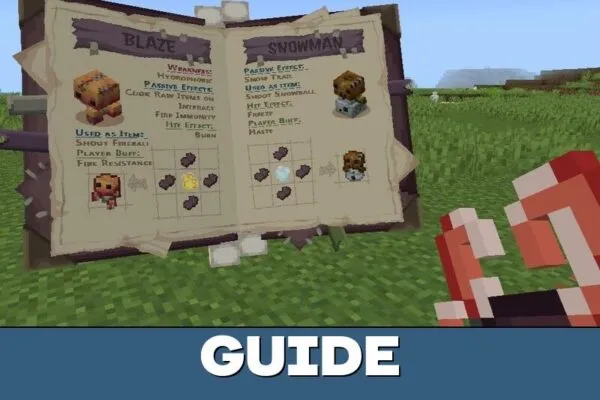 Guide from Stitched Monsters Mod for Minecraft PE