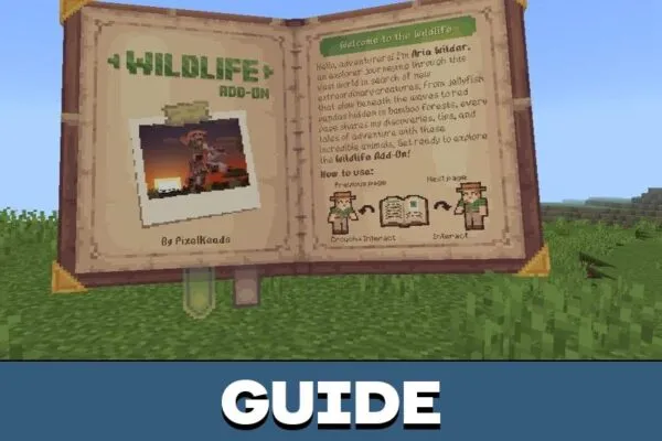 Guide from Wild Life Mod for Minecraft PE