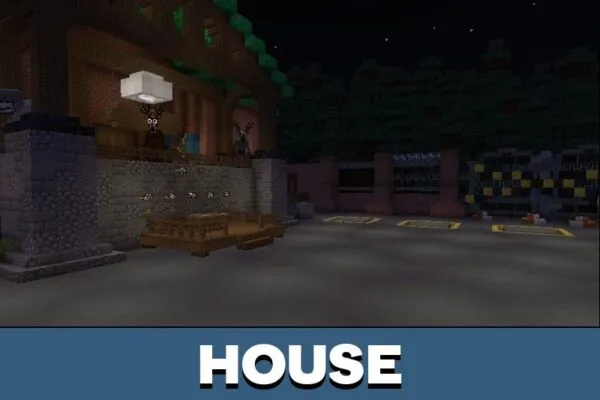 House from 99 Night Forest Map for Minecraft PE