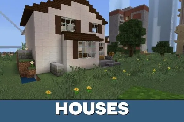 Houses from NordLand Map for Minecraft PE