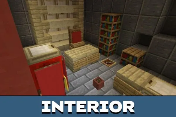 Interior from Nian Monster Mod for Minecraft PE