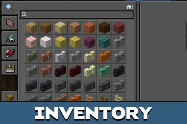 Inventory from Colourful Containers Texture Pack for Minecraft PE