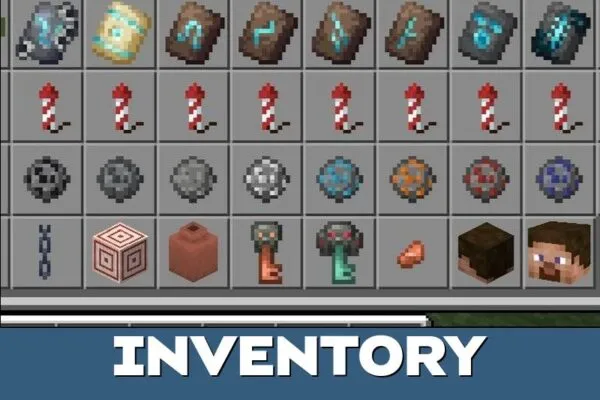 Inventory from Head Stealing Mod for Minecraft PE