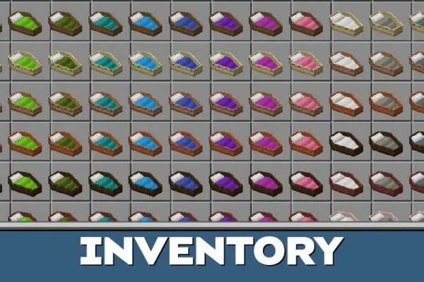Inventory from Sleeping Coffins Mod for Minecraft PE