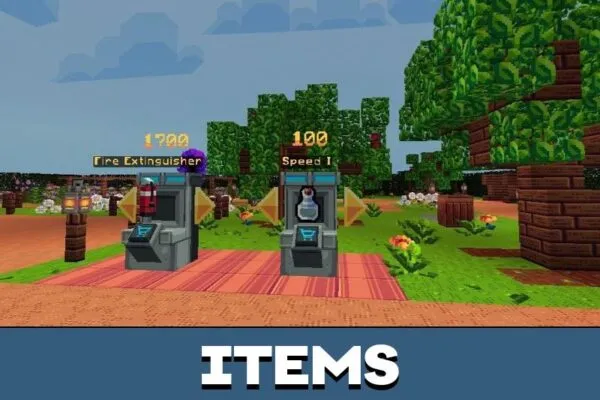 Items from Fruit Slasher Map for Minecraft PE