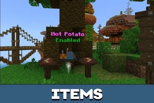 Items from Minigame Island Map for Minecraft PE