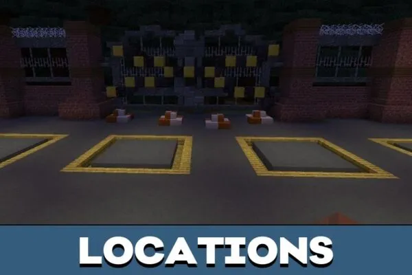Locations from 99 Night Forest Map for Minecraft PE