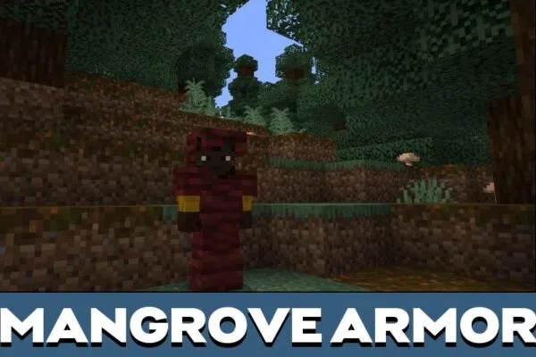 Mangrove Wooden Armor Mod for Minecraft PE