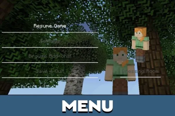 Menu from Pikli Texture Pack for Minecraft PE