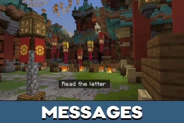 Messages from Nian Monster Mod for Minecraft PE