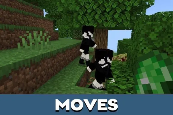 Moves from Wednesday Mod for Minecraft PE