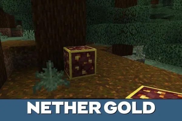 Nether Gold Ore Highlighter Mod for Minecraft PE