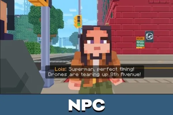 NPC from Superman Map for Minecraft PE