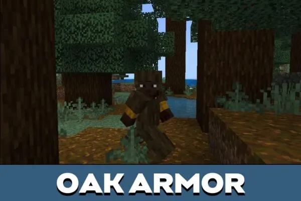 Oak Wooden Armor Mod for Minecraft PE