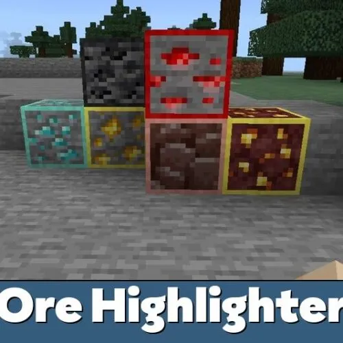 Ore Highlighter Texture Pack for Minecraft PE