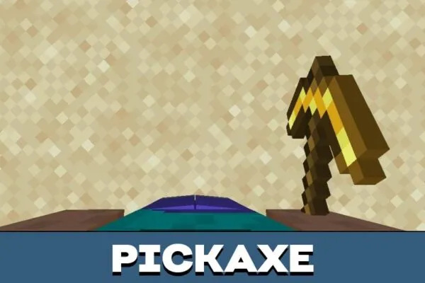 Pickaxe from First Person View Texture Pack for Minecraft PE