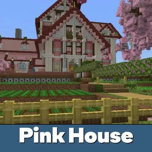 Pink House Map for Minecraft PE