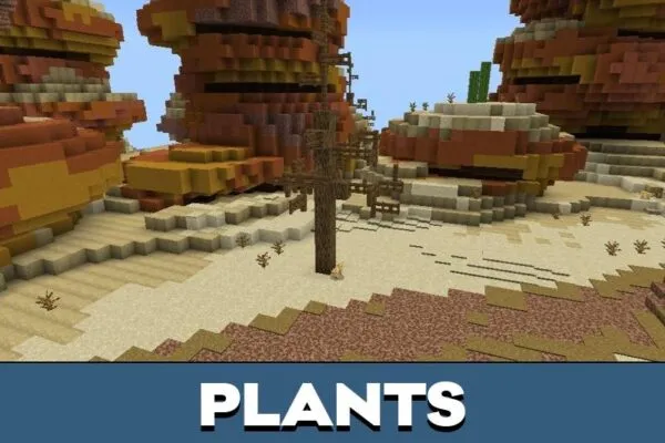 Plants from Minigame Island Map for Minecraft PE