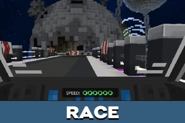 Race from Zero Drive Map for Minecraft PE