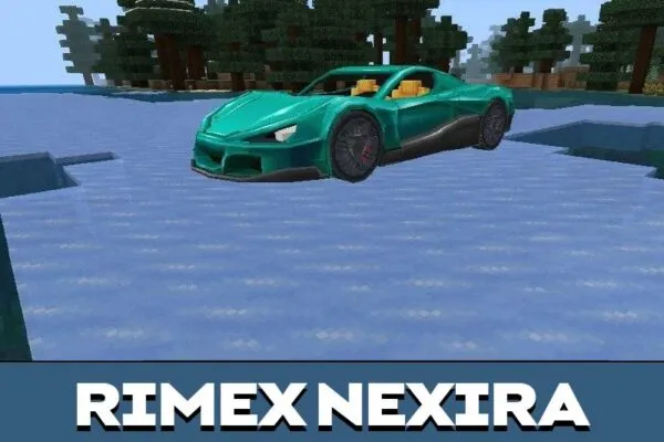 Rimex Nexira from Realistic Cars Mod for Minecraft PE