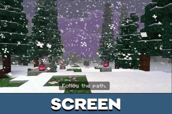 Screen from Gift Town Map for Minecraft PE