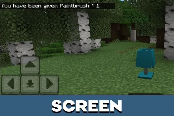 Screen from Paintable Furniture Mod for Minecraft PE