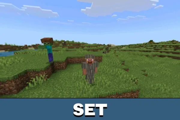 Set from wooden armor mod for Minecraft PE