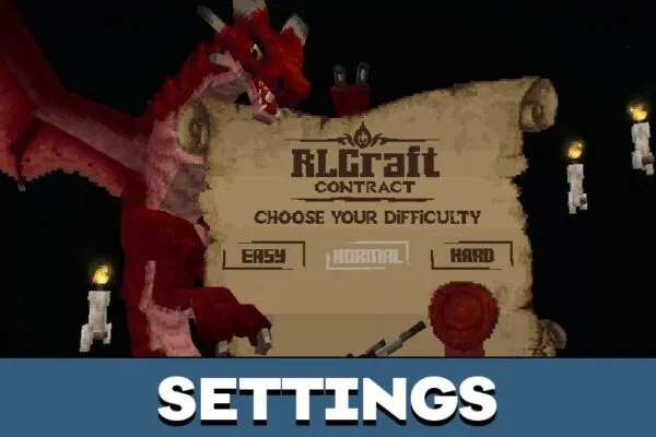 Settings from RLCraft Mod for Minecraft PE
