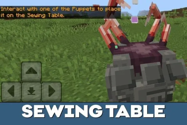 Sewing Table from Stitched Monsters Mod for Minecraft PE