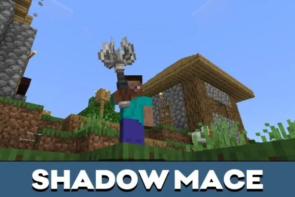 Shadow Mace from Void Weapons Mod for Minecraft PE