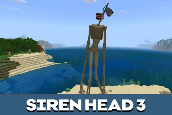 Download Siren Head Mod For Minecraft PE Scary Horror Addon