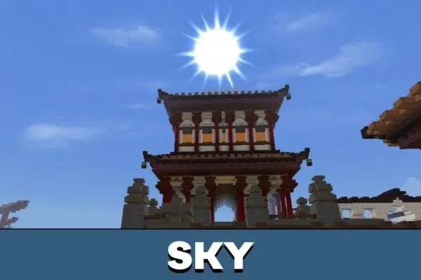 Sky from Ninja Empire Map for Minecraft PE