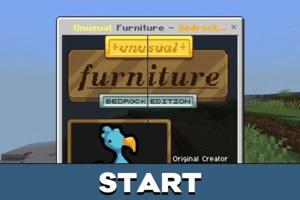 Start from Unusual Furniture Mod for Minecraft PE