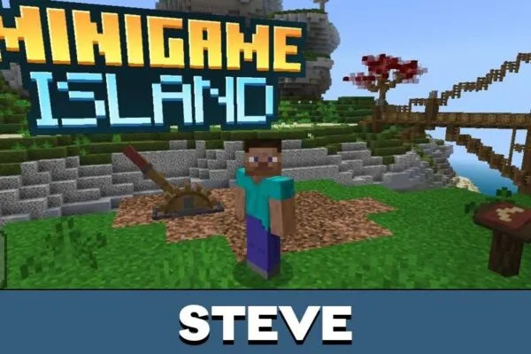Steve from Minigame Island Map for Minecraft PE