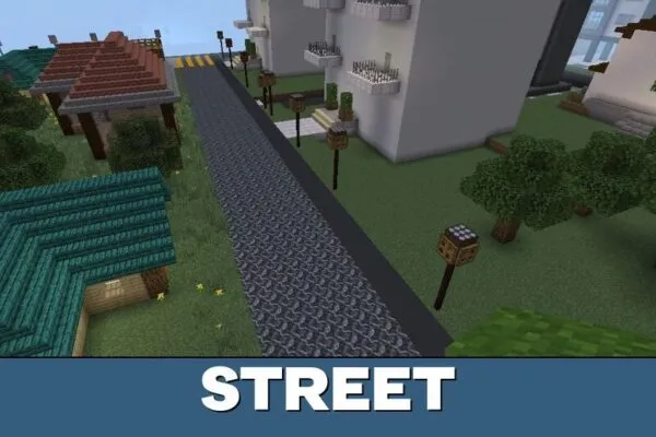Street from NordLand Map for Minecraft PE