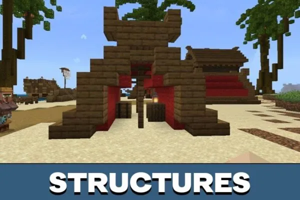 Structures from Continent Survival Map for Minecraft PE
