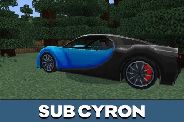 Sub Cyron from Realistic Cars Mod for Minecraft PE
