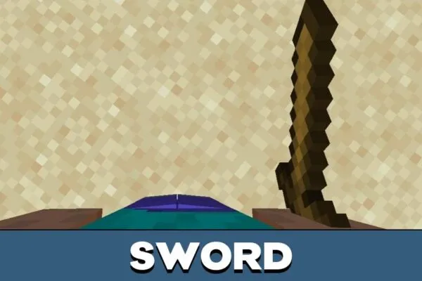 Sword from First Person View Texture Pack for Minecraft PE