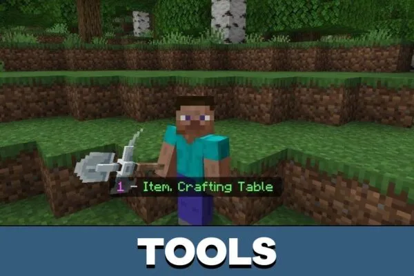 Tools from Force Items Mod for Minecraft PE