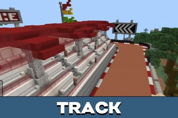 Track from Realistic Cars Mod for Minecraft PE